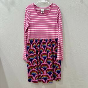 Hanna Andersson Rainbow Mixie Long Sleeve Dress